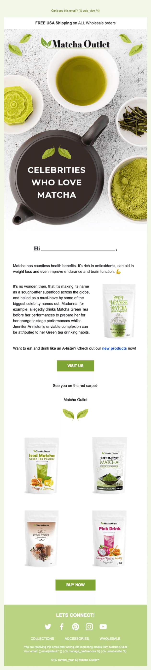 Celebrities Who Love Matcha Campaig design 1-1